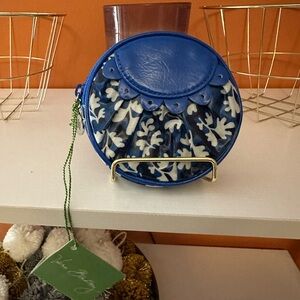 VERA BRADLEY Frill “Blue Lagoon” Print Zip Coin Pouch(NWT)